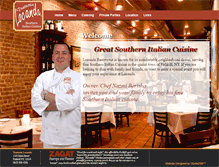 Tablet Screenshot of locandarestaurant.com